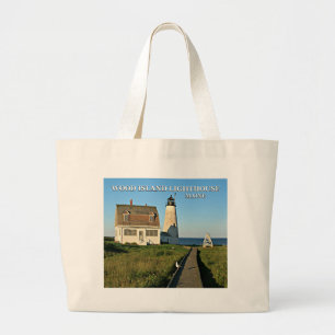 Wood Island Lighthouse, Maine Jumbo Canvas tas