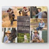 Wood Look Jij bent de One Photo Collage Fotoplaat (Voorkant)