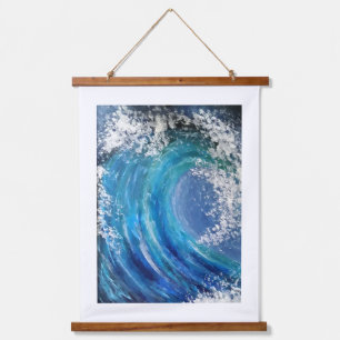 Wood met bovenzijde wandtapijt hangend wandkleed