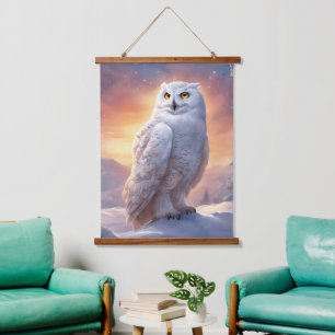 Wood met bovenzijde wandtapijt hangend wandkleed