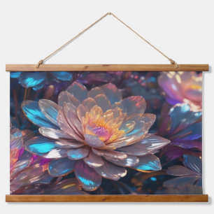 Wood met bovenzijde wandtapijt hangend wandkleed