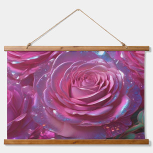 Wood met bovenzijde wandtapijt hangend wandkleed