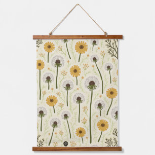 Wood met bovenzijde wandtapijt hangend wandkleed