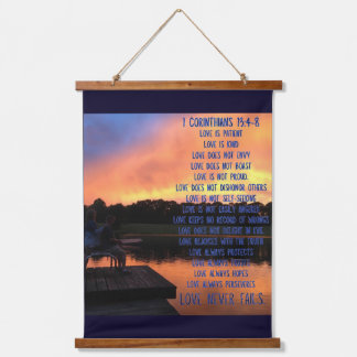 Wood met bovenzijde wandtapijt hangend wandkleed