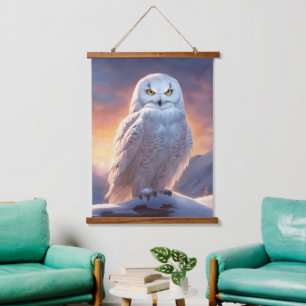 Wood met bovenzijde wandtapijt hangend wandkleed