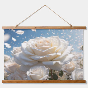 Wood met bovenzijde wandtapijt hangend wandkleed