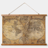 Wood met bovenzijde wandtapijt hangend wandkleed (Voorkant)