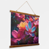 Wood met bovenzijde wandtapijt hangend wandkleed (Gebogen)