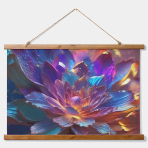 Wood met bovenzijde wandtapijt hangend wandkleed