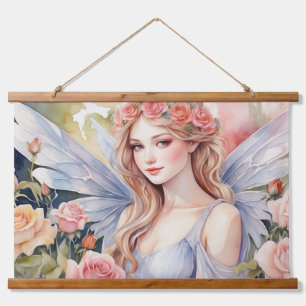 Wood met bovenzijde wandtapijt hangend wandkleed