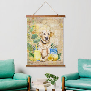 Wood met bovenzijde wandtapijt hangend wandkleed