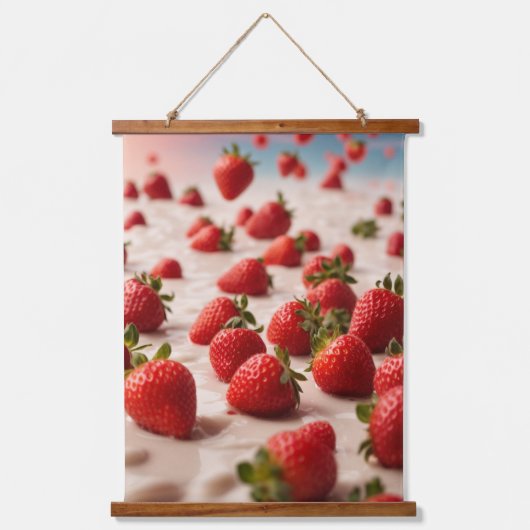 Wood met bovenzijde wandtapijt hangend wandkleed (Voorkant)