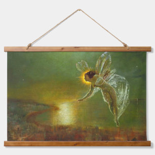 Wood met bovenzijde wandtapijt hangend wandkleed