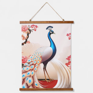 Wood met bovenzijde wandtapijt hangend wandkleed