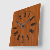 Wood met Cherry Wall klok (Hoek)