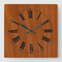 Wood met Cherry Wall klok