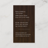 Wood Music Speaker Visitekaartje (Achterkant)