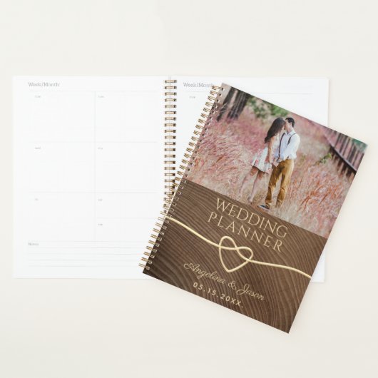 Wood Photo Wedding Planner (Display)