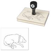 Wood Princess Art Stamp Rubberstempel (Gestempeld)