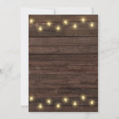 Wood Rustic Camping Kind's Verjaardagsuitnodiging Kaart (Achterkant)