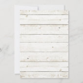 Wood Rustic Herfst Pumpkin Housewarming Kaart (Achterkant)