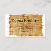 Wood Stain Woodworking Visitekaartje (Achterkant)