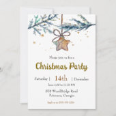 Wood Star Ornament Kerstfeest Kaart (Voorkant)