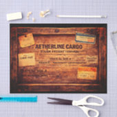 Wood Steampunk Cargo Crate FC3 Decoupage Tissuepapier (Craft)