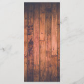 Wood String Lights Bruiloft Menu (Achterkant)