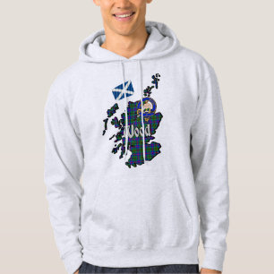 Wood Tartan Kaart & Badge Hoodie