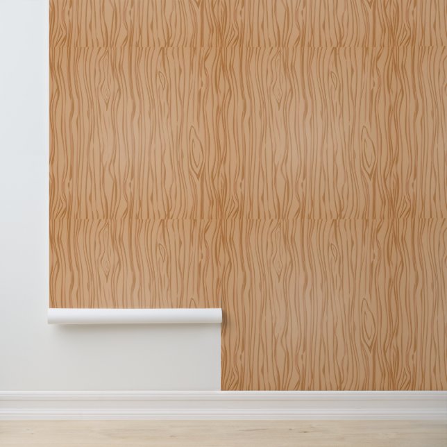 Wood Texture Finish Pattern Modern Interior Behang (Applicatie)