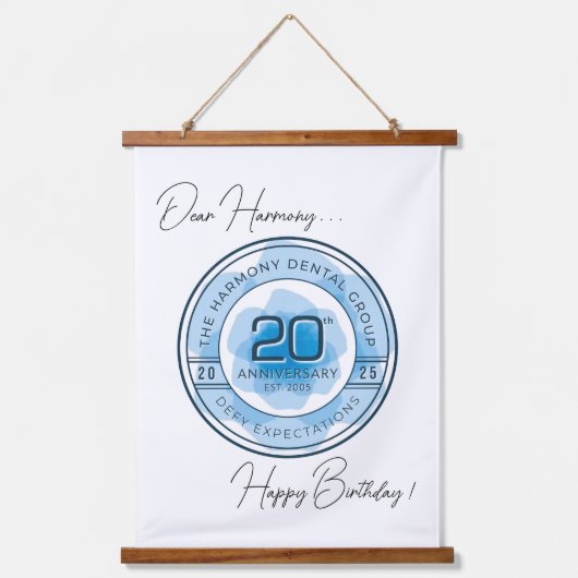 Wood Topped Wall Tapestry Hangend Wandkleed (Voorkant)