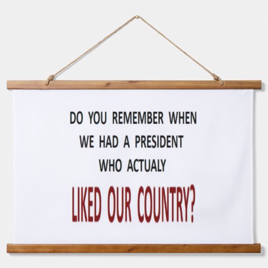 Wood Topped Wall Tapestry Hangend Wandkleed (Voorkant)