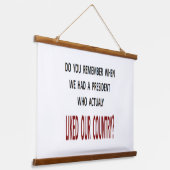 Wood Topped Wall Tapestry Hangend Wandkleed (Gebogen)