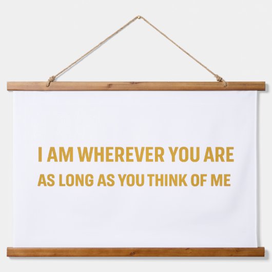 Wood Topped Wall Tapestry Hangend Wandkleed (Voorkant)