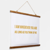 Wood Topped Wall Tapestry Hangend Wandkleed (Gebogen)