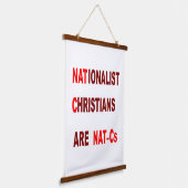 Wood Topped Wall Tapestry Hangend Wandkleed (Gebogen)