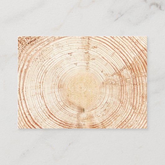 Wood Tree bast Leaves Geen mailing gereserveerde s Informatiekaartje (Achterkant)