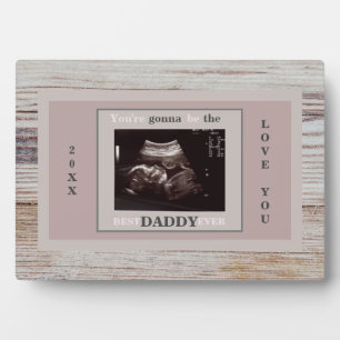 Wood Ultrasound Foto wordt de beste papa Fotoplaat
