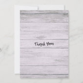 Wood van het huwelijk Licht Kaart (Achterkant)