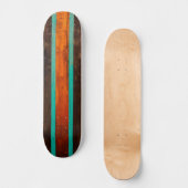 Wood vintage design skateboard (Recto)