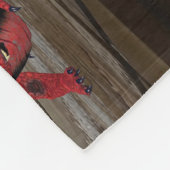 Wood Wall Art Fleece Deken (Hoek)