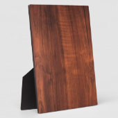 Wood WALNUT afwerking KOPEN BLANK Blanche + TEKST Fotoplaat (Zijkant)