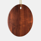 Wood WALNUT KOPEN BLANK Blanche + TEKST Keramisch Ornament (Rechts)
