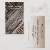 Woodarbeider Visitekaartje (Voorkant / Achterkant)