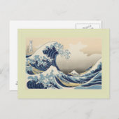 Woodblock print van Katsushika Hokusai Briefkaart (Voorkant / Achterkant)