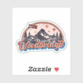 Woodbridge, Connecticut Sticker (Vel)