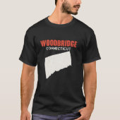 Woodbridge Connecticut USA State America Travel Co T-shirt (Voorkant)
