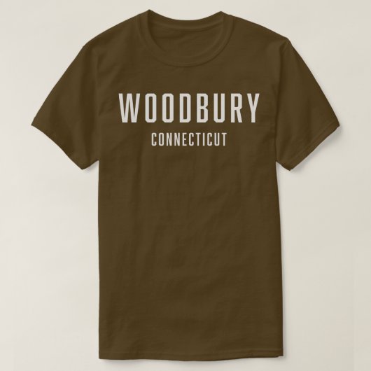 Woodbury Connecticut T-shirt (Design voorkant)