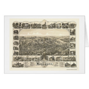 Woodbury, NJ Panoramic Map - 1886